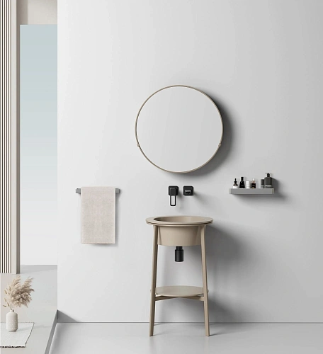 Консоль с раковиной ABBER Bequem AC2130MK хаки матовый Консоль с раковиной ABBER Bequem AC2130MK хаки матовый