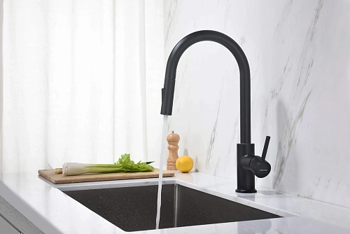 Смеситель для кухни Aquatek ЕВРОПА AQ1384MB Черный матовый Смеситель для кухни Aquatek ЕВРОПА AQ1384MB Черный матовый