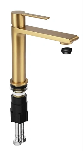 Смеситель для раковины Kaiser Serio 05311-3 Шлифованное золото Смеситель для раковины Kaiser Serio 05311-3 Шлифованное золото