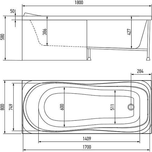Акриловая ванна Alex Baitler SAIMA 180 прямоугольная 180х70 SAIMA 180*80 Акриловая ванна Alex Baitler SAIMA 180 прямоугольная 180х70 SAIMA 180*80