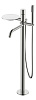 Картинка анонса товара «смеситель для ванны boheme stick nickel brush c ручкой dimond напольный 129-nb никель»