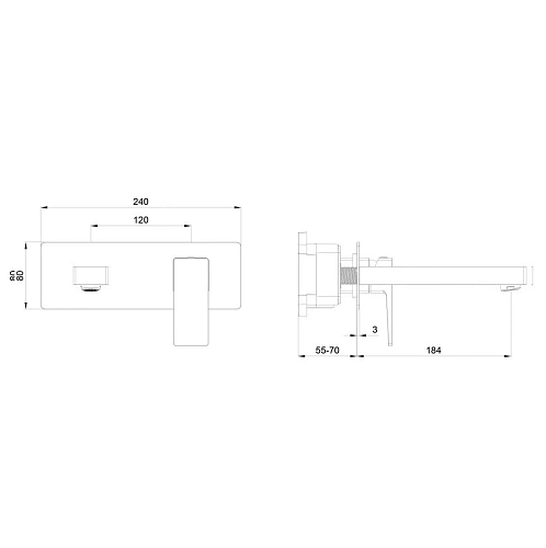 Смеситель для раковины Wonzon & Woghand CUBE 2.0 встраиваемый, темный графит (WW-88869068-BGM) Смеситель для раковины Wonzon & Woghand CUBE 2.0 встраиваемый, темный графит (WW-88869068-BGM)