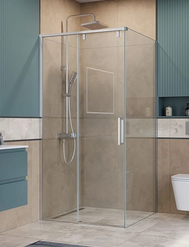 Душевой уголок BelBagno SOFT_CLOSE-1-A-1-100-C-Cr 100x100 см, профиль хром, стекло прозрачное Душевой уголок BelBagno SOFT_CLOSE-1-A-1-100-C-Cr 100x100 см, профиль хром, стекло прозрачное