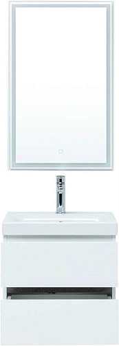 Тумба под раковину Aquanet Беркли 50 белый/дуб рошелье 00254288 Тумба под раковину Aquanet Беркли 50 белый/дуб рошелье 00254288