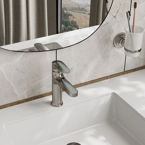 Смеситель для раковины WasserKRAFT Spree 1403 никель Смеситель для раковины WasserKRAFT Spree 1403 никель