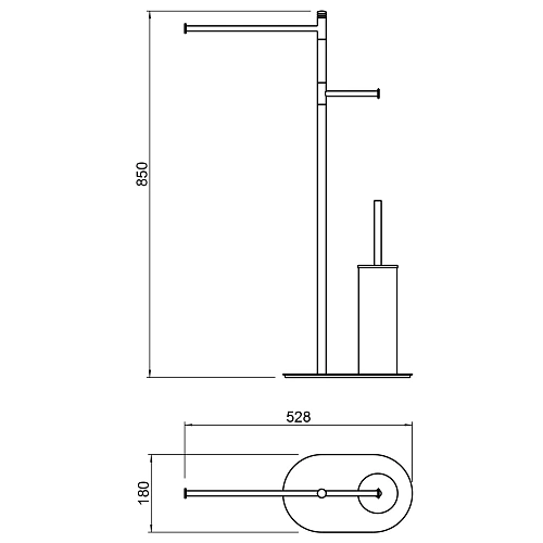 Стойка аксессуаров Timo Saona 13085/17 золото матовое Стойка аксессуаров Timo Saona 13085/17 золото матовое
