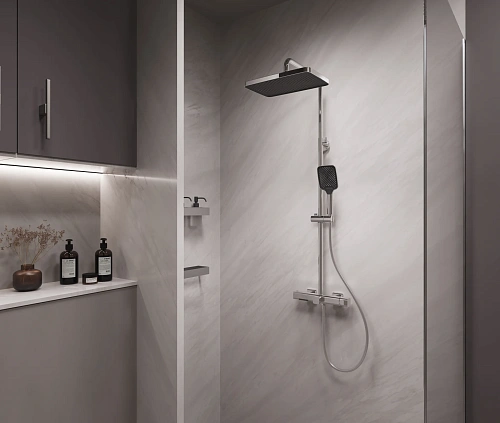 Душевая система Vincea Core VSFS-4CO1CH с изливом, хром Душевая система Vincea Core VSFS-4CO1CH с изливом, хром