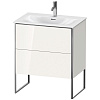 Картинка анонса товара «тумба под раковину duravit xsquare xs452302222 напольная 71 см белая глянцевый»