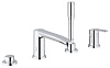 Картинка анонса товара «смеситель на борт ванны grohe eurostyle cosmopolitan с ручным душем и переключателем, хром (23048003) на»