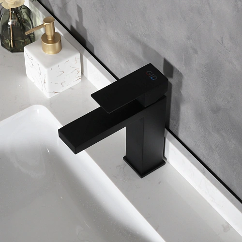 Смеситель для раковины Gid Anchel SS979-BM-K SS979BMK черный матовый Смеситель для раковины Gid Anchel SS979-BM-K SS979BMK черный матовый