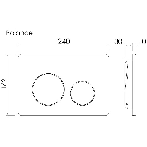 Инсталляция для унитаза Ceramica Nova Balance CN121001MB с кнопкой смыва Circle черный матовый Инсталляция для унитаза Ceramica Nova Balance CN121001MB с кнопкой смыва Circle черный матовый
