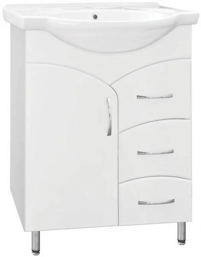 Тумба под раковину Style Line Эко Стандарт 22 (3 ящ.) ЛС-00000104 Тумба под раковину Style Line Эко Стандарт 22 (3 ящ.) ЛС-00000104