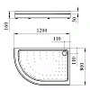 Душевой поддон Radomir Соул 120х80 1-11-0-2-0-008 правый с каркасом и сифоном Душевой поддон Radomir Соул 120х80 1-11-0-2-0-008 правый с каркасом и сифоном