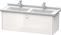 Тумба под раковину Duravit Brioso BR404402222 подвесная 122 см белый глянцевый Тумба под раковину Duravit Brioso BR404402222 подвесная 122 см белый глянцевый
