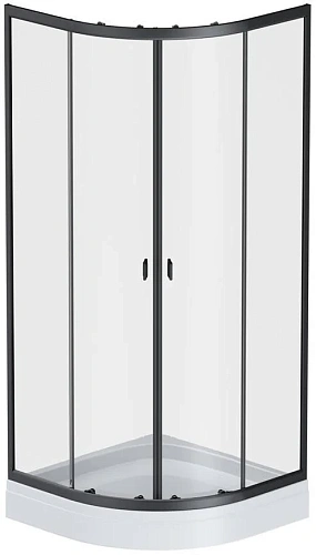 Душевой уголок AM.PM X-Joy Twin Slide W88G-205-080BT 80x80 без поддона, профиль черный, стекло прозр Душевой уголок AM.PM X-Joy Twin Slide W88G-205-080BT 80x80 без поддона, профиль черный, стекло прозр