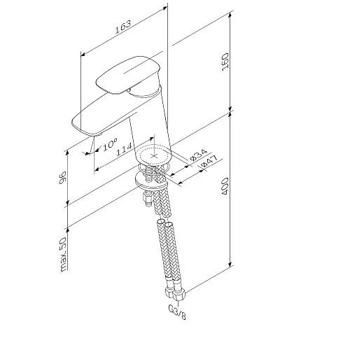 Смеситель для раковины AM.PM Spirit V2.1 F71A02100 хром Смеситель для раковины AM.PM Spirit V2.1 F71A02100 хром