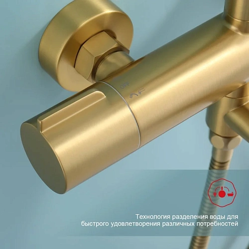 Душевая система Raglo R20.26.03, золотой сатин Душевая система Raglo R20.26.03, золотой сатин