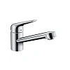 Смеситель для кухни Hansgrohe 100, 1jet 71808000, хром