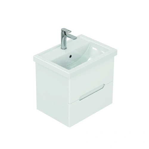 Тумба под раковину Onika Айленд 60 см 106161 подвесная, белая (для Фостер 60) Тумба под раковину Onika Айленд 60 см 106161 подвесная, белая (для Фостер 60)