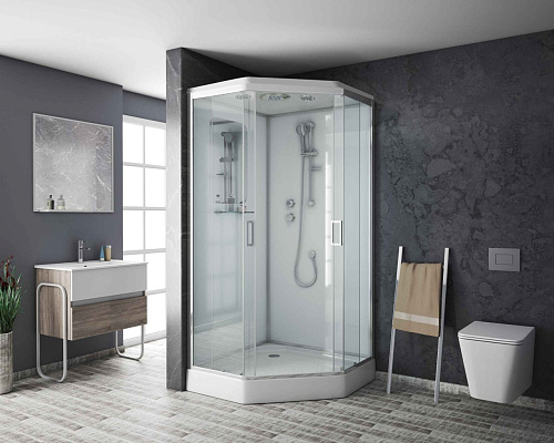 Душевая кабина Niagara Premium NG-6001-01D (900х900х2200) низкий поддон (16 см) стекло прозрачное 60010114D Душевая кабина Niagara Premium NG-6001-01D (900х900х2200) низкий поддон (16 см) стекло прозрачное 60010114D