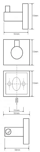 Крючок Bemeta BETA 132106022 Крючок Bemeta BETA 132106022