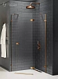 Душевой уголок NEW TRENDY AVEXA COPPER BRUSHED R 100x80x200 EXK-3828 брашированная медь Душевой уголок NEW TRENDY AVEXA COPPER BRUSHED R 100x80x200 EXK-3828 брашированная медь