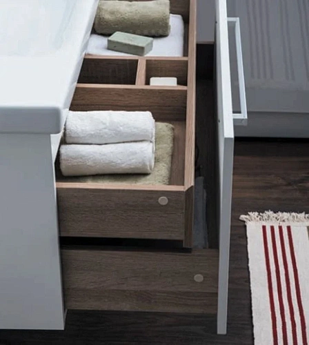 Тумба под раковину DREJA BIG INN, 80 см, подвесная, 1 ящик + выдвижной внутренний ящик, дуб кантри 7 77.0204D Тумба под раковину DREJA BIG INN, 80 см, подвесная, 1 ящик + выдвижной внутренний ящик, дуб кантри 7 77.0204D