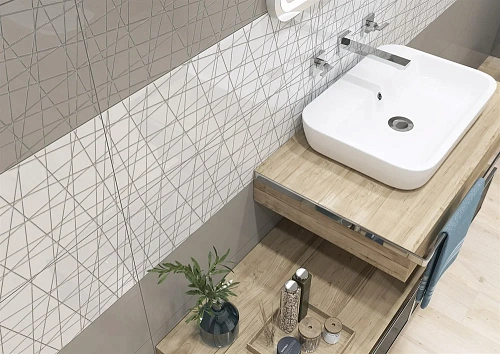 Вставка Cersanit Vegas серый 25x75 VG2U091 Вставка Cersanit Vegas серый 25x75 VG2U091