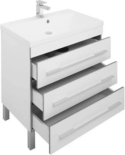 Комплект мебели Aquanet Верона NEW 75 белый (напольный 3 ящика) 00231040 Комплект мебели Aquanet Верона NEW 75 белый (напольный 3 ящика) 00231040