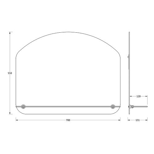 Зеркало Evoform OPTIMA, BY 0518, 70 x 55 см Зеркало Evoform OPTIMA, BY 0518, 70 x 55 см