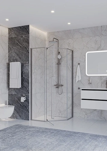 Душевой уголок CEZARES PLANE-P-1-100-C-IN 100x100 см Душевой уголок CEZARES PLANE-P-1-100-C-IN 100x100 см