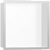 Настенный короб Hansgrohe XtraStoris Individual, с дизайнерской рамой, 30х30х10 см 56099800, шлифова