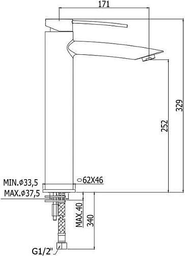 Смеситель для раковины Paffoni Berry BR081CR Смеситель для раковины Paffoni Berry BR081CR