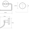 Держатель туалетной бумаги Bemeta OMEGA 104112042 Держатель туалетной бумаги Bemeta OMEGA 104112042