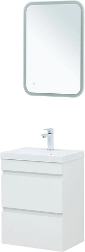 Тумба под раковину Aquanet Нота New 50 белый глянец 00335416 подвесная Тумба под раковину Aquanet Нота New 50 белый глянец 00335416 подвесная