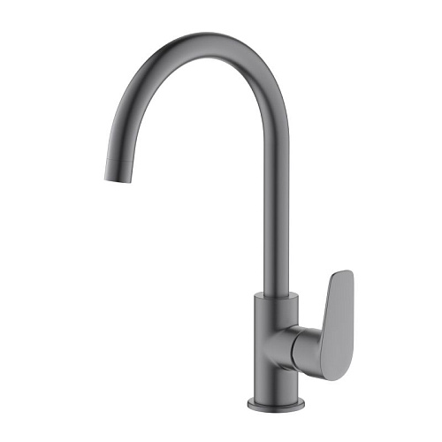 Смеситель для кухни Aquatek Бетта AQ1182BGM черный хром шлифованный Смеситель для кухни Aquatek Бетта AQ1182BGM черный хром шлифованный