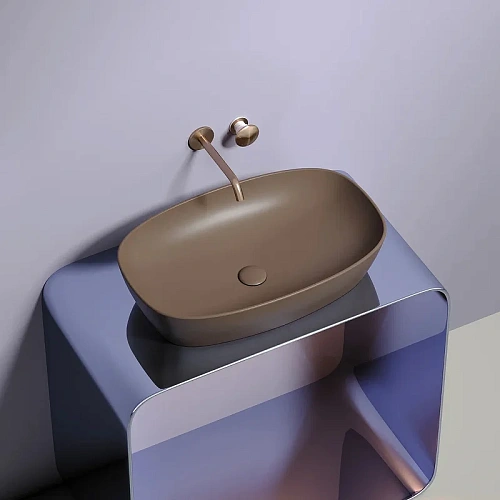 Раковина Ceramica Nova ELEMENT CN6049MDB Темно-Коричневый матовый накладная Раковина Ceramica Nova ELEMENT CN6049MDB Темно-Коричневый матовый накладная