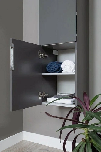 Шкаф-пенал Aquanet Алвита 35 L серый антрацит 00249618 Шкаф-пенал Aquanet Алвита 35 L серый антрацит 00249618