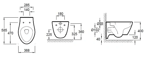 Унитаз подвесной Jacob Delafon Via E1744-00 с крышкой-сиденьем микролифт Унитаз подвесной Jacob Delafon Via E1744-00 с крышкой-сиденьем микролифт