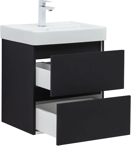 Тумба под раковину Aquanet Вега 2.0 50 00362542 черный Тумба под раковину Aquanet Вега 2.0 50 00362542 черный