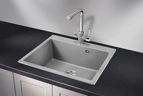 Кухонная мойка Granula 6001, АЛЮМИНИУМ, кварц 600х520 Кухонная мойка Granula 6001, АЛЮМИНИУМ, кварц 600х520