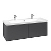 Картинка анонса товара «тумба под раковину villeroy &amp; boch subway 3.0 с подсветкой graphite / graphite c601l0vr»