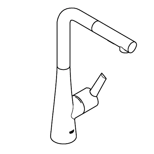 Смеситель для кухни DN 15 GROHE Zedra однорычажный, суперсталь (32553DC2) Смеситель для кухни DN 15 GROHE Zedra однорычажный, суперсталь (32553DC2)