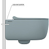 Унитаз подвесной BERGES EGO XL Rimless сиденье EGO XL Slim SO матовый голубой, микролифт , быстросъе 083229 Унитаз подвесной BERGES EGO XL Rimless сиденье EGO XL Slim SO матовый голубой, микролифт , быстросъе 083229