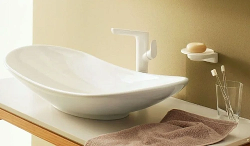 Раковина накладная Villeroy & Boch My Nature 67 x 43 см CeramicPlus 411060R1 Раковина накладная Villeroy & Boch My Nature 67 x 43 см CeramicPlus 411060R1