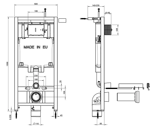 Инсталляция для унитаза Jacob Delafon E29025-NF Инсталляция для унитаза Jacob Delafon E29025-NF