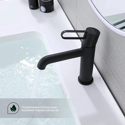 Смеситель для раковины Splenka S03.10.06, черный Смеситель для раковины Splenka S03.10.06, черный