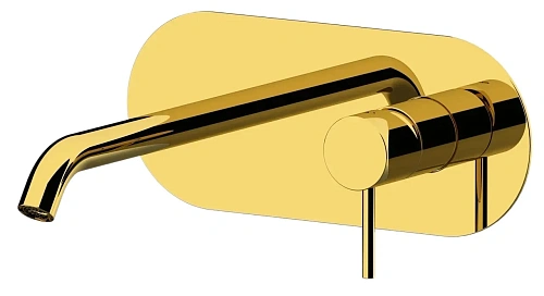 Смеситель для раковины Remer X Style X15DO, золото глянцевое Смеситель для раковины Remer X Style X15DO, золото глянцевое