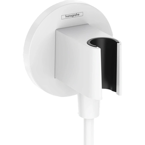 Шланговое подключение Hansgrohe FixFit Porter S с держателем для душа 26888700, матовый белый Шланговое подключение Hansgrohe FixFit Porter S с держателем для душа 26888700, матовый белый