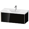 Тумба под раковину Duravit XVIU XV40170B140 подвесная 100 см черный глянцевый Тумба под раковину Duravit XVIU XV40170B140 подвесная 100 см черный глянцевый